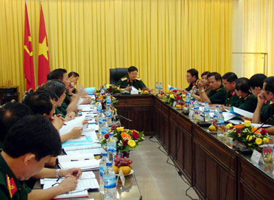 Thượng tướng Lê Hữu Đức thăm và làm việc tại Bộ CHQS tỉnh Quảng Ngãi