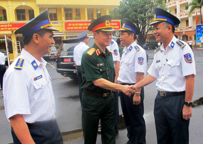 Thượng tướng Lê Hữu Đức kiểm tra tại Cục Cảnh sát biển Việt Nam