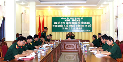 Nâng cao năng lực lãnh đạo của tổ chức Đảng ở Binh đoàn 16 (bài 1)