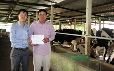 Vinamilk: Hỗ trợ người chăn nuôi bò sữa hơn 18 tỷ đồng vui Tết