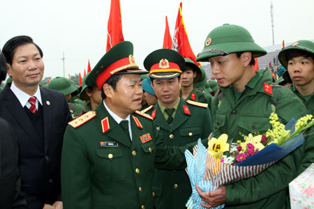 Đan Phượng rộn ràng ngày hội giao quân