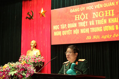 Học viện Quân y: Quán triệt Nghị quyết Trung ương 8 (Khóa XI) cho hơn 500 cán bộ, giảng viên