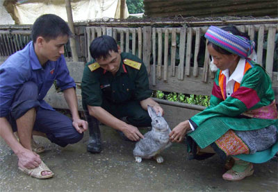 Đầu Xuân xuống bản giúp dân