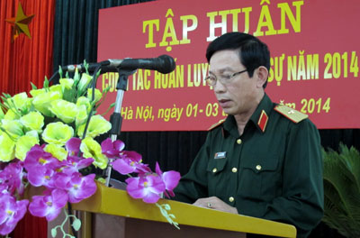 Đưa nhiều nội dung mới vào tập huấn công tác huấn luyện quân sự