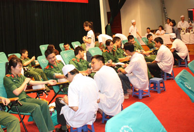 Tuổi trẻ Học viện Quân y hiến tặng 500 đơn vị máu