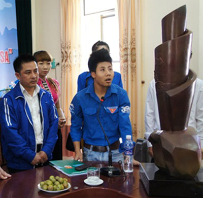 Tác phẩm nghệ thuật về Trường Sa từ đất đồi A1