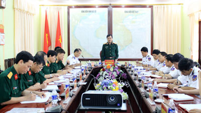 Thượng tướng Nguyễn Thành Cung thăm, kiểm tra Vùng Cảnh sát biển 1