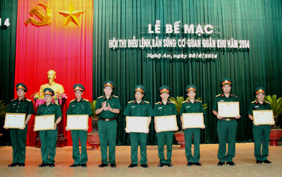 Kết thúc hội thi điều lệnh, bắn súng