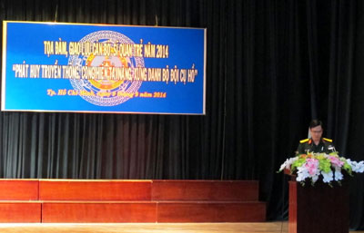 Bệnh viện Quân y 175 tổ chức Tọa đàm, giao lưu cán bộ, sĩ quan trẻ năm 2014
