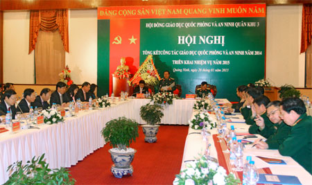 Quân khu 3 triển khai toàn diện, đồng bộ công tác giáo dục quốc phòng-an ninh