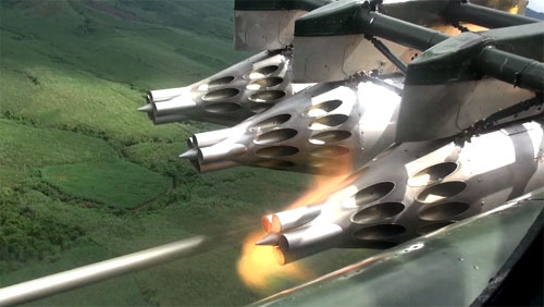 Trực thăng của Sư đoàn 371 bắn rốc két, xuất sắc tiêu diệt mục tiêu mặt đất