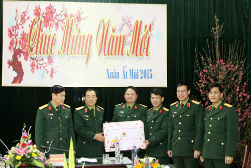 Thượng tướng Mai Quang Phấn thăm, kiểm tra và chúc Tết Sư đoàn 312