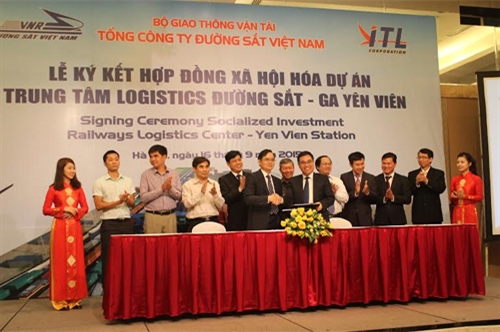 Ký kết hợp đồng xã hội hóa Dự án xây dựng Trung tâm Logistics đường sắt – ga Yên Viên