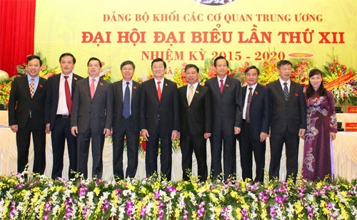 Chủ tịch nước Trương Tấn Sang dự Đại hội đại biểu Đảng bộ Khối các cơ quan Trung ương