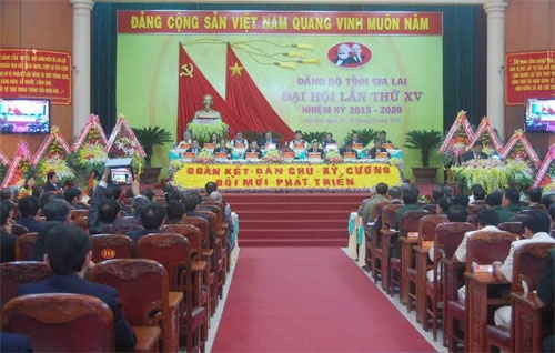 Khai mạc Đại hội Đảng bộ tỉnh Gia Lai lần thứ XV