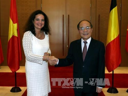 Lãnh đạo nước ta đón, tiếp, hội đàm với Chủ tịch Thượng viện Bỉ