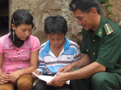 “Con nuôi” của đồn Biên phòng