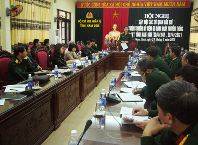 Phối hợp với các cơ quan báo chí tổ chức tuyên truyền kỷ niệm 65 năm Ngày truyền thống LLVT tỉnh