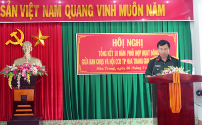 Ban Chỉ huy quân sự TP. Nha Trang  Tổng kết 10 năm phối hợp hoạt động với Hội Cựu chiến binh