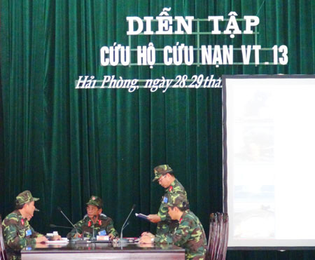 Cục Vận tải tổ chức diễn tập cứu hộ, cứu nạn VT-13