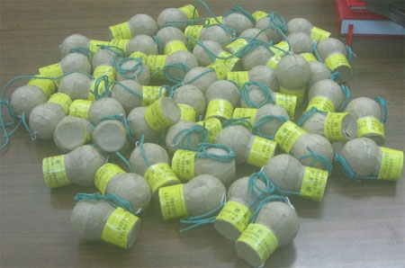 Vận chuyển 500 quả pháo nổ trong va ly du lịch