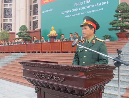 Bộ Quốc phòng: Phúc tra cơ quan chiến lược vững mạnh toàn diện năm 2013
