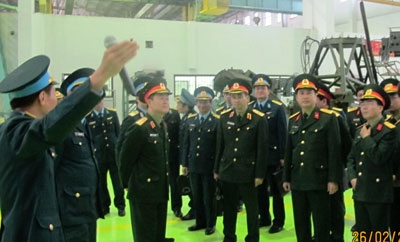 Thượng tướng Lê Hữu Đức kiểm tra Nhà máy A31 và làm việc với Bộ tư lệnh Quân đoàn 1.
