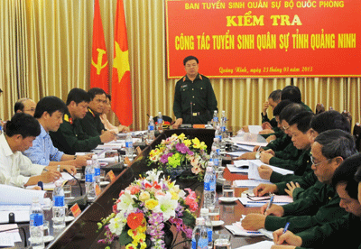 Kiểm tra công tác TSQS tại tỉnh Quảng Ninh