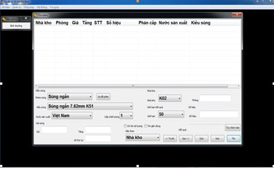 Đưa phần mềm quản lý số hiệu súng bộ binh vào sử dụng