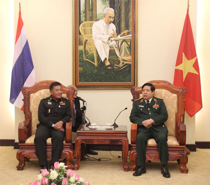 Đẩy mạnh hợp tác quốc phòng Việt Nam-Thái Lan đi vào chiều sâu