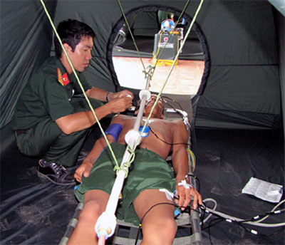 Cục Quân y: Sản xuất, cấp 40 bộ lều cấp cứu say nắng, say nóng cho các đơn vị