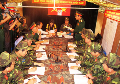 Diễn tập chuyển trạng thái SSCĐ, tiến hành hoạt động CTĐ,CTCT thời kỳ đầu chiến tranh.