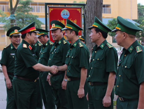 Thượng tướng Ngô Xuân Lịch thăm và làm việc tại Bộ chỉ huy BĐBP và Bộ CHQS tỉnh Lạng Sơn