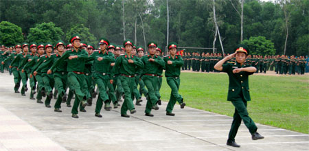 Khai giảng khóa đào cán bộ quân sự Ban CHQS cấp xã