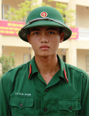 Binh nhất Lê Gia Nam không sợ hiểm nguy