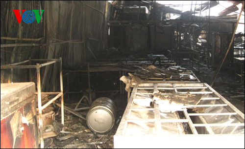 Hình ảnh hoang tàn sau vụ cháy lớn tại khu đô thị Nam Trung Yên