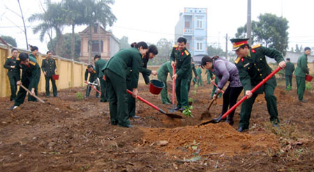 Văn phòng Tổng cục Chính trị: Phát động lễ trồng, chăm sóc cây