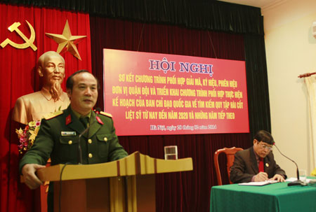 Đẩy nhanh tiến độ tìm kiếm, quy tập hài cốt liệt sĩ