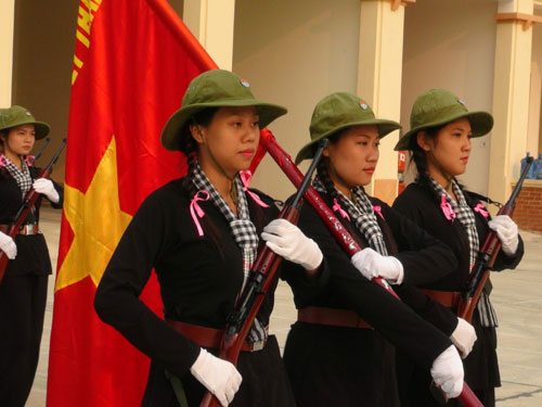 Nữ “sao vuông” Nam Bộ trên bãi tập Điện Biên