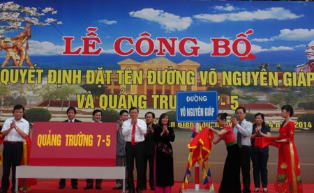 TP Điện Biên Phủ công bố đặt tên đường Võ Nguyên Giáp