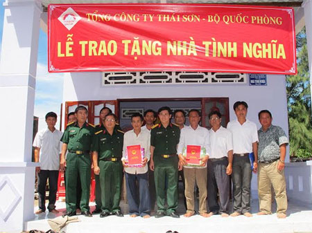 Tổng công ty Thái Sơn: Trao nhà tình nghĩa tặng thân nhân liệt sĩ