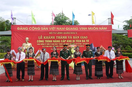 Quân khu 5: Khánh thành, bàn giao công trình nâng cấp Khu di tích Ba Tơ