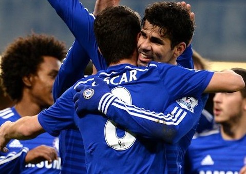 Chelsea giữ ngôi đầu với 2 điểm nhiều hơn Man City