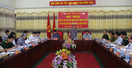 Khảo sát việc thực hiện nhiệm vụ quốc phòng - an ninh tại tỉnh Thái Bình