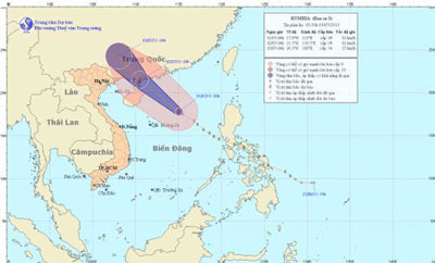 Bão số 3 gần bờ, gây mưa dông ở Bắc Bộ, đề phòng gió giật mạnh, lũ quét và sạt lở đất