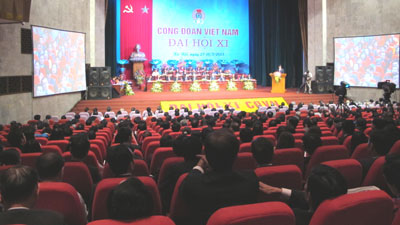 Khai mạc trọng thể Đại hội Công đoàn Việt Nam lần thứ XI