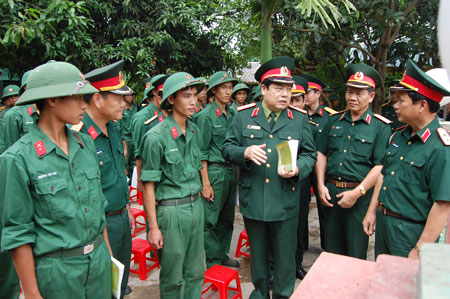 Đại tướng Phùng Quang Thanh, thăm và kiểm tra Sư đoàn 312