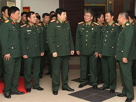 Đại tướng Phùng Quang Thanh dự hội nghị quân chính Tổng cục 2