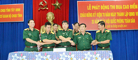 LLVT tỉnh Tây Ninh : Phát động thi đua  “Sáng mãi phẩm chất Bộ đội Cụ Hồ” 