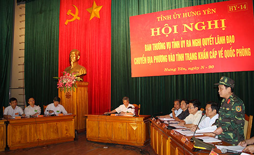 Hưng Yên: Khai mạc diễn tập khu vực phòng thủ năm 2014